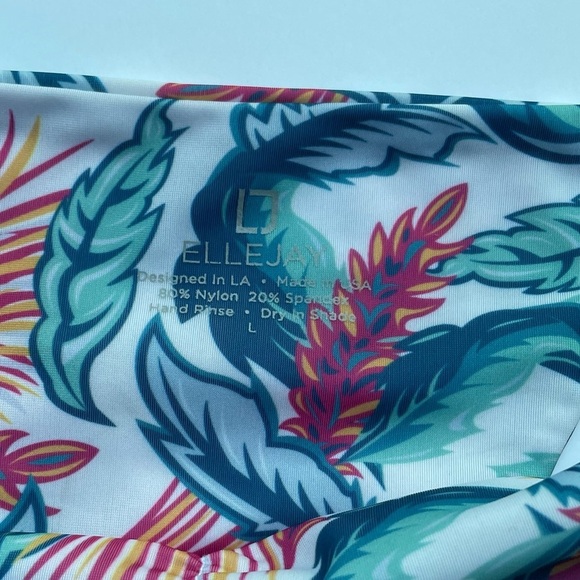 Ellejay Jordyn Tropics String Bikini Bottom Large - Picture 7 of 7